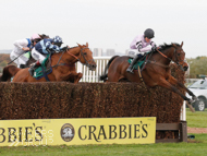 Sound Investment under Nick Scholfield en route to winning at Aintree - 25 October 2015