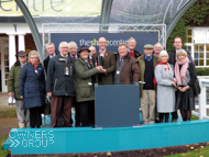 Sound Investment owners after his win at Sandown - 8 November 2014