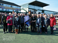 Moabit and Sam Twiston-Davies with Owners at Exeter - 3 May 2016