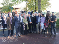 Pentland Hills with jockey Sean Levey and Owners at Haydock - 23 September 2022