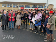 Calva D'Auge with Owners and jockey Harry Cobden, after his win at Wincanton - 30 January 2020
