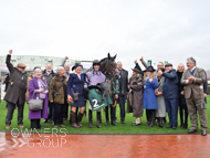 Stage Star, Harry Cobden, Paul Nicholls and owners at Cheltenham - 18 November 2023