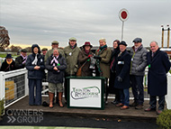 Owners after Will Carver's win at Taunton - 30 November 2023