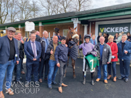 Maple Jack with jockey Graham Lee and Owners after winning at Thirsk - 22 April 2023