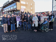 Jaramillo with jockey Conor O'Farrell and Owners after winning at Sedgefield - 23 February 2023