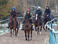 Albert Hall (far left) and Zachary (red hat) - 13 December 2022