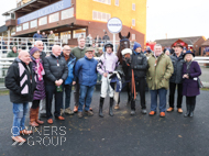 Speed Davis and Brian Hughes with Owners at Sedgefield - 12 January 2024