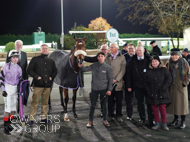 Brummell with owners and Ryan Sexton at Southwell - 24 November 2023